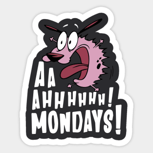 Courage The Cowardly Dog - Monday Blues Sticker